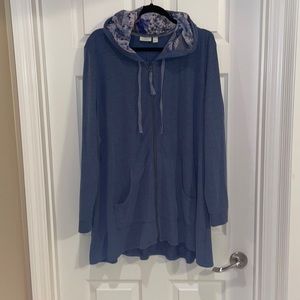 LOGO Lounge Hoodie With Scarf Print